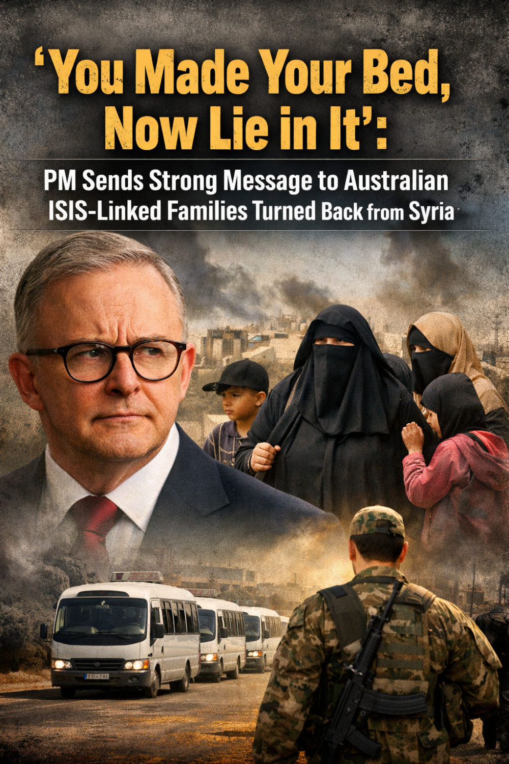 सीरिया कैंप से लौटाई गई ऑस्ट्रेलियाई महिलाओं पर पीएम का सख्त संदेश — “जैसा बोओगे, वैसा काटोगे”