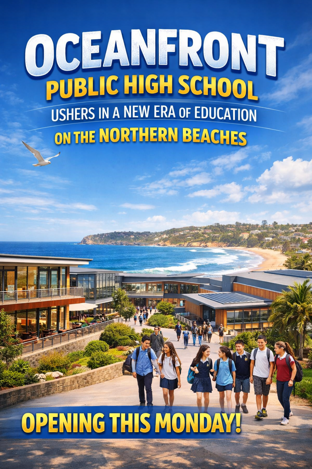 समुद्र के मनोरम दृश्य के बीच खुला नया सरकारी हाई स्कूल, निजी स्कूलों के अभिभावकों का भी आकर्षण केंद्र