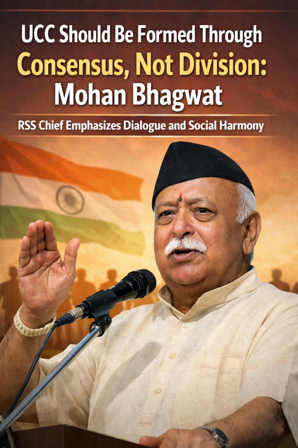 यूसीसी आम सहमति से बने, समाज में मतभेद न हों: मोहन भागवत