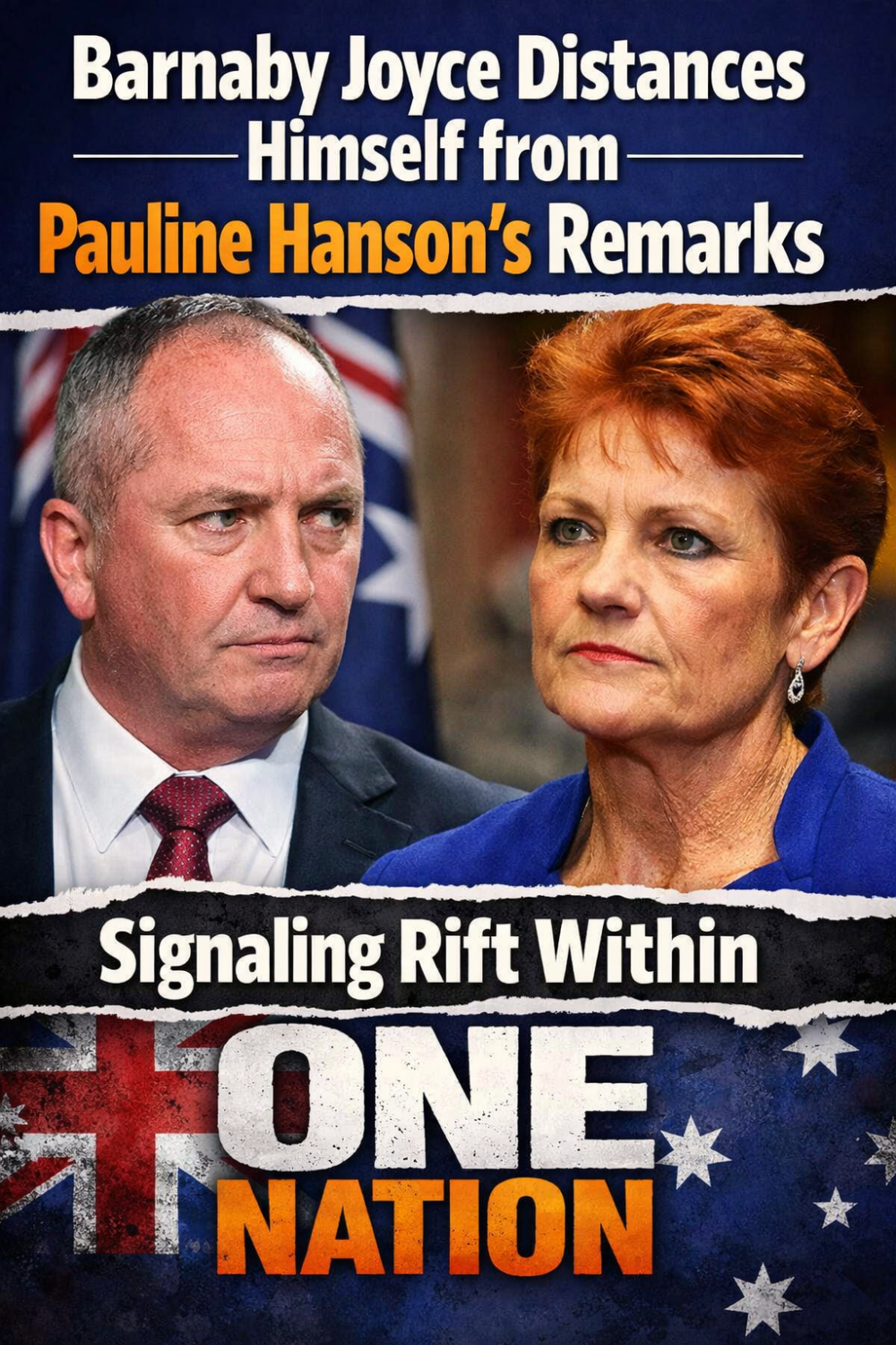 ऑस्ट्रेलियाई राजनीति में मतभेद के संकेत, जॉयस ने पॉलिन हैनसन के बयान से बनाई दूरी