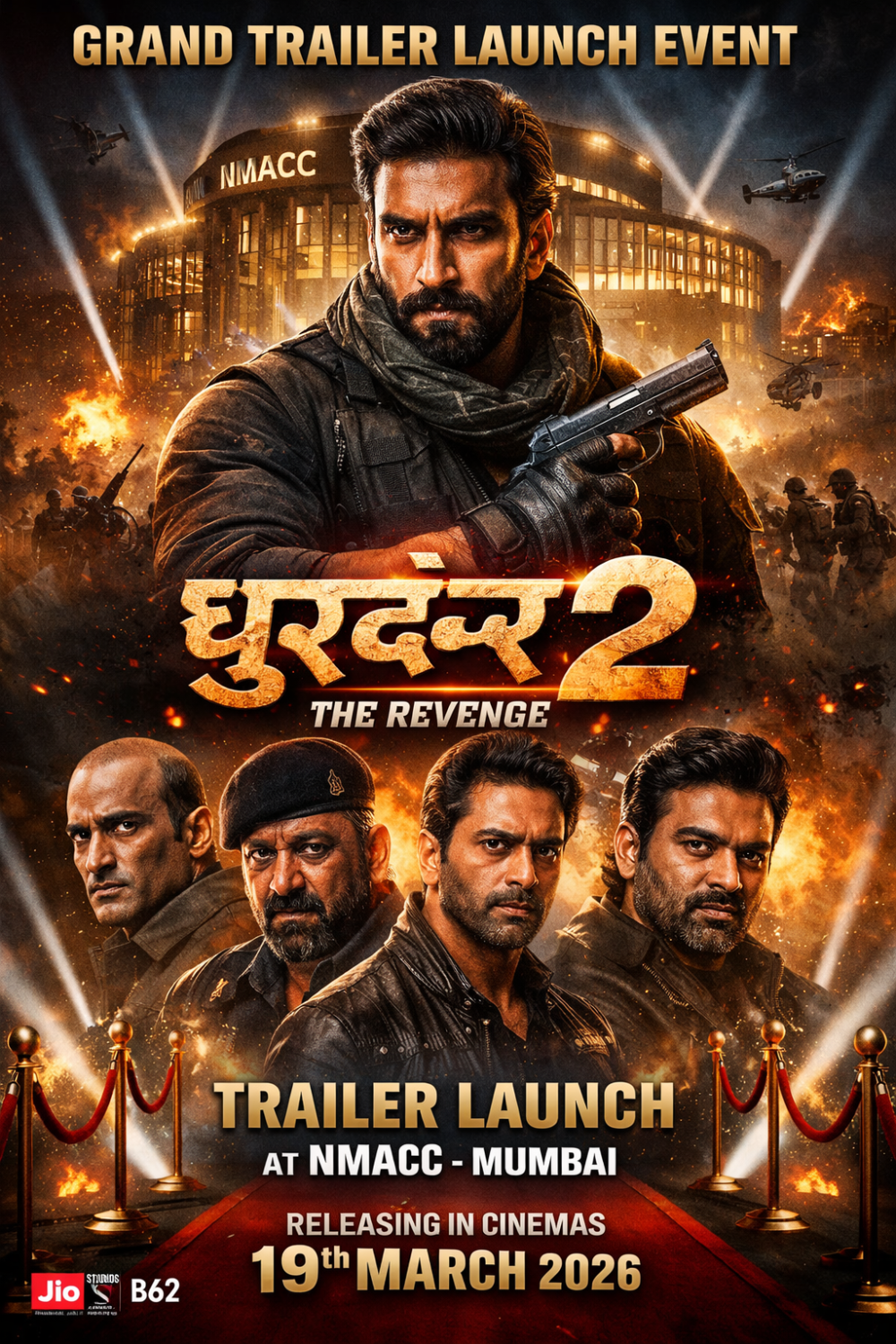 ग्रैंड इवेंट में लॉन्च होगा ‘धुरंधर 2: द रिवेंज’ का ट्रेलर, 19 मार्च को रिलीज के लिए तैयार फिल्म