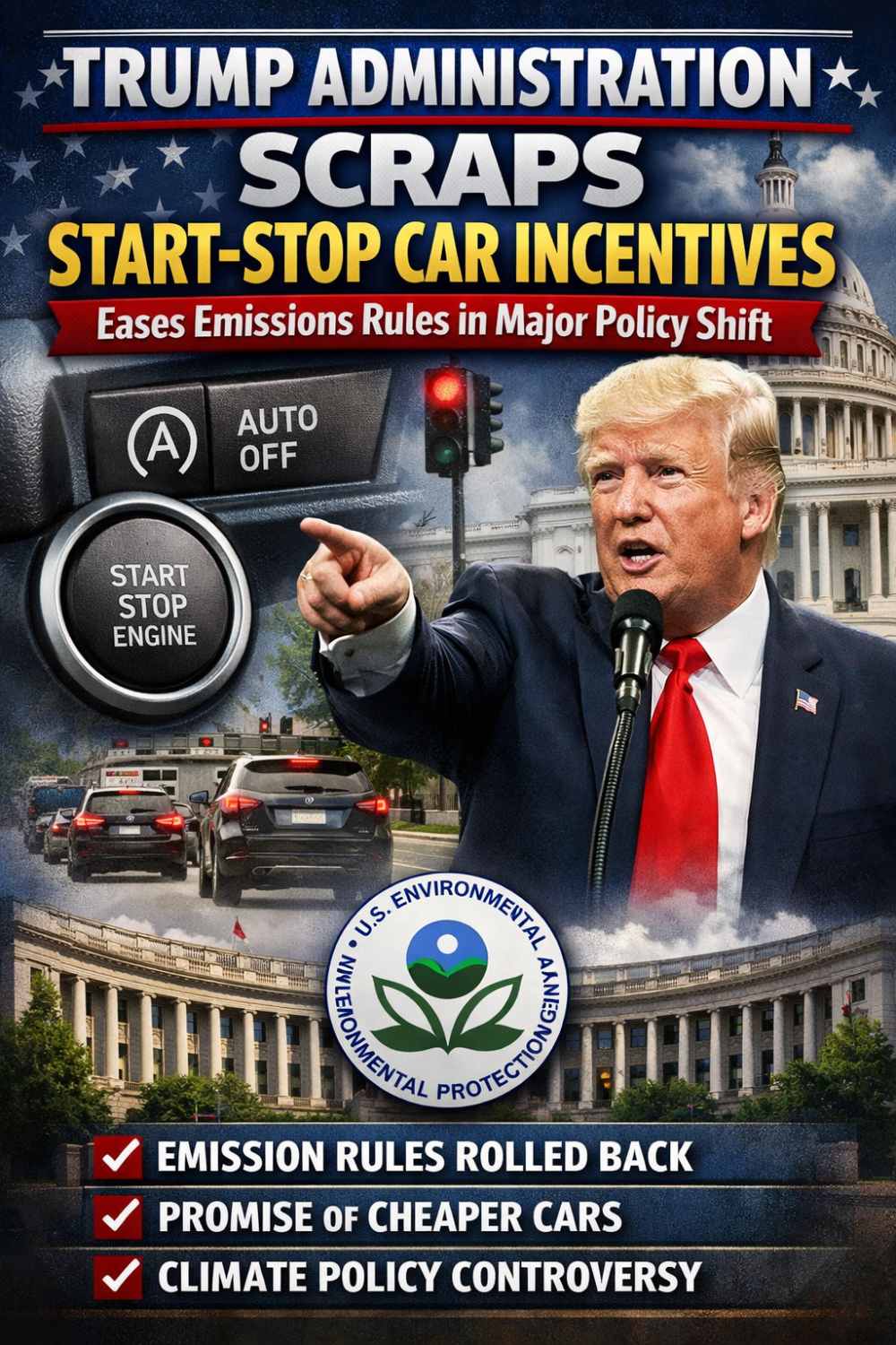 अमेरिका में कारों की ‘स्टार्ट-स्टॉप’ तकनीक पर बड़ा फैसला