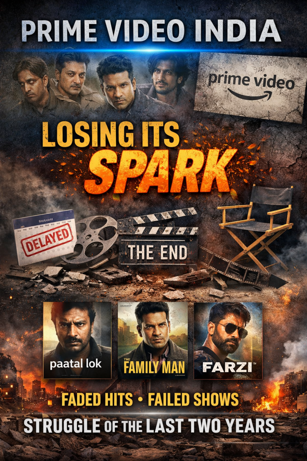 दो साल में फीकी पड़ी प्राइम वीडियो की चमक, हिट देने वाला प्लेटफॉर्म अब कंटेंट संकट से जूझता नजर आया