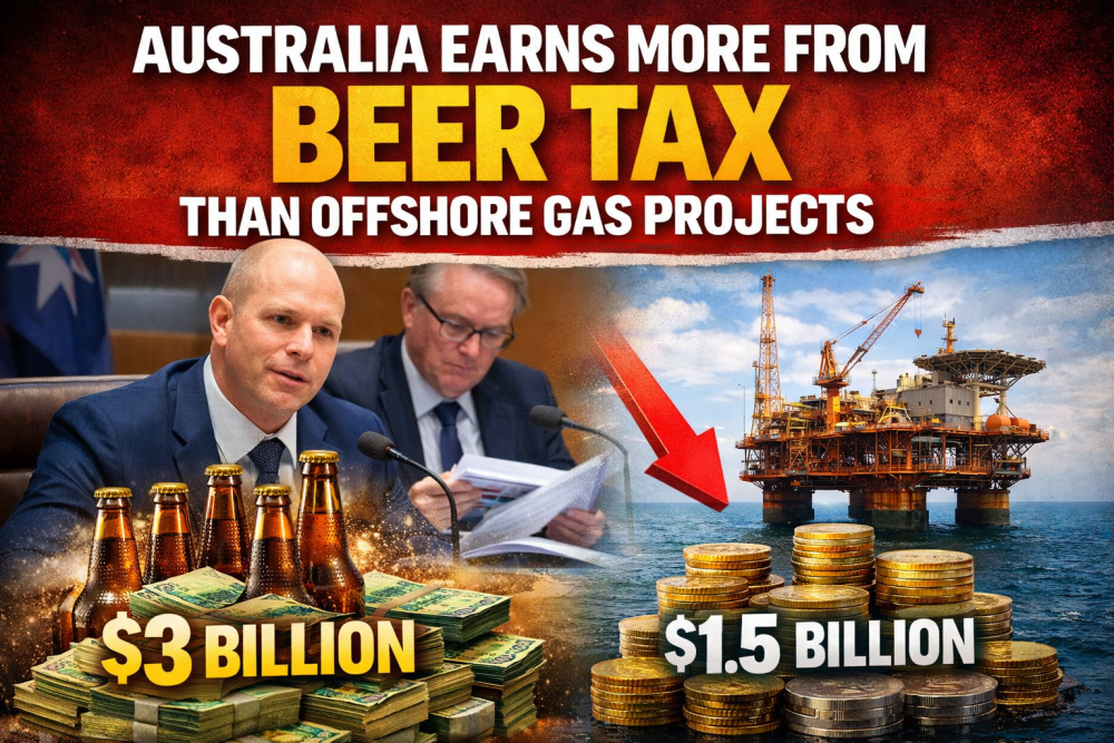 ऑस्ट्रेलिया में बीयर टैक्स से ज्यादा कमाई, गैस निर्यात कर से कम राजस्व — सीनेट में खुलासा