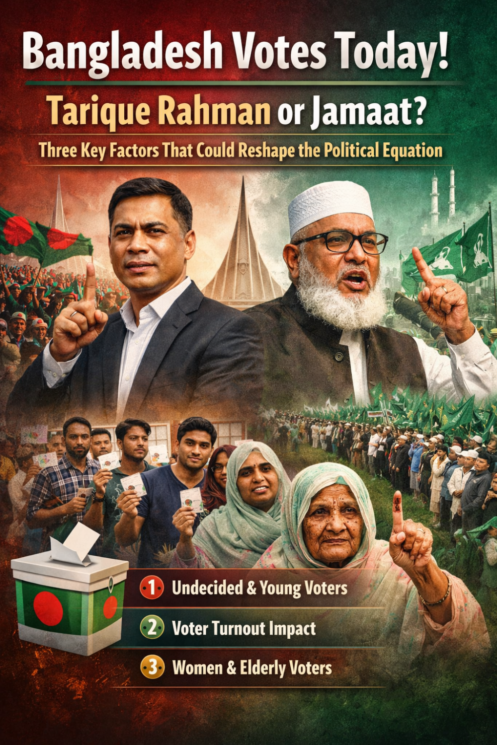 बांग्लादेश में निर्णायक मुकाबला: सत्ता से आगे भविष्य की दिशा तय करेगा चुनाव