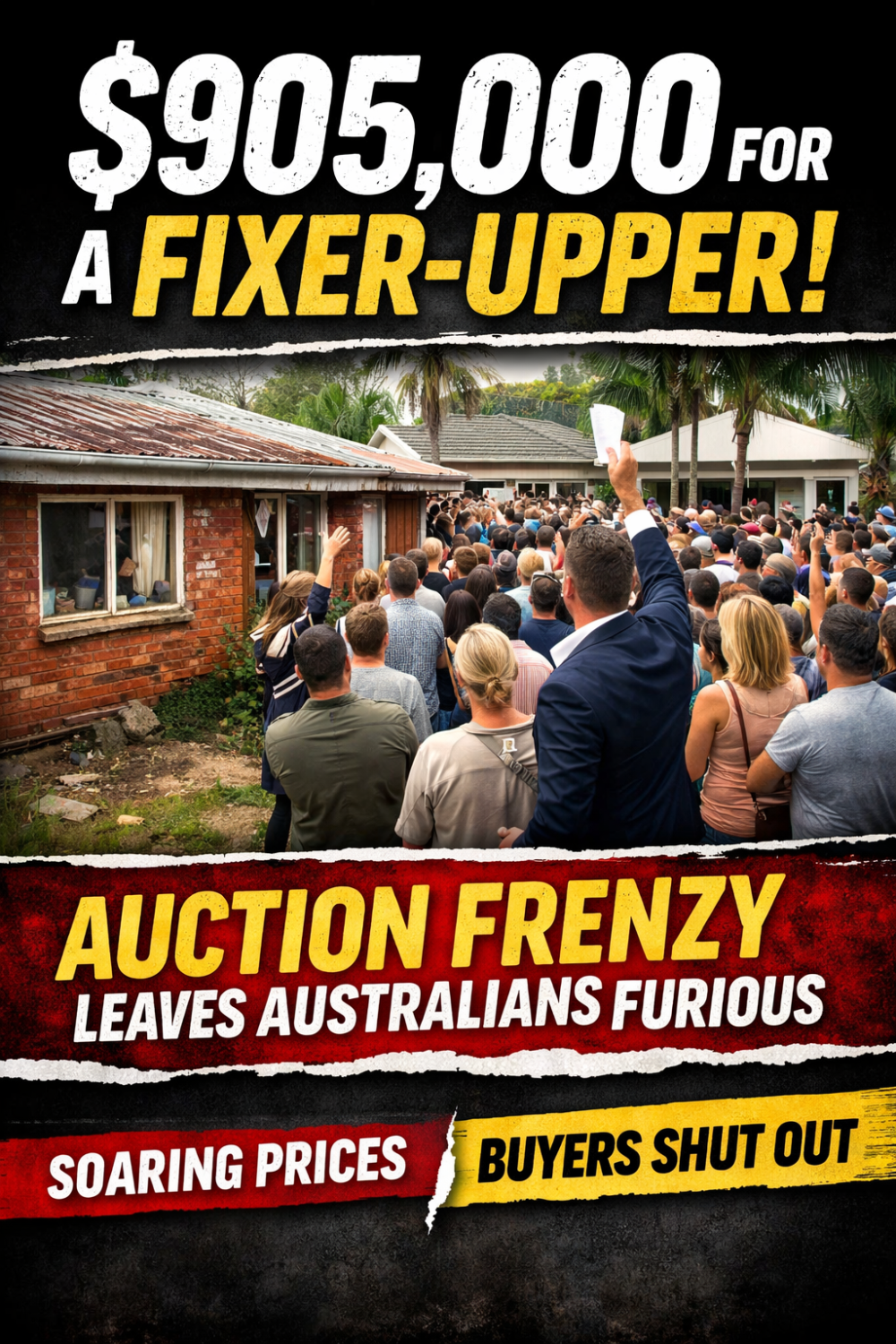 ऑस्ट्रेलिया में आवास संकट गहराया जर्जर मकान की नीलामी ने मचाया हड़कंप, आम लोग हुए निराश