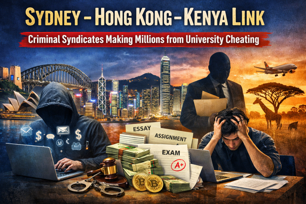 सिडनी–हांगकांग–केन्या कनेक्शन: यूनिवर्सिटी चीटिंग से करोड़ों कमा रहे अंतरराष्ट्रीय गिरोह