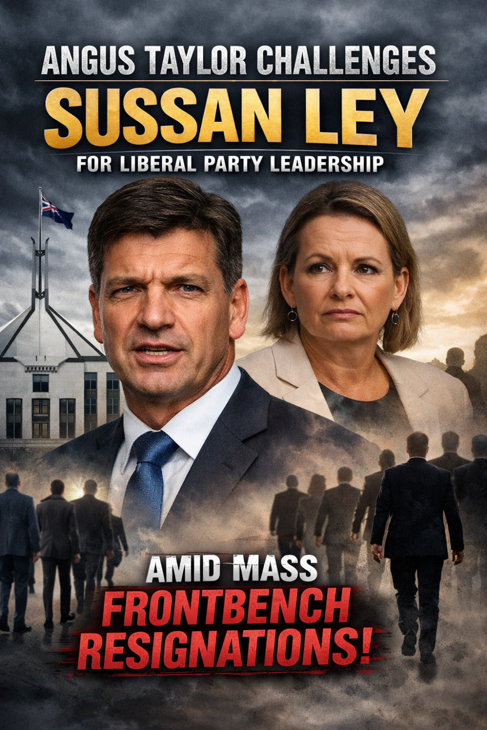 ऑस्ट्रेलिया की राजनीति में बड़ा उलटफेर: एंगस टेलर ने लिबरल पार्टी नेतृत्व को दी चुनौती