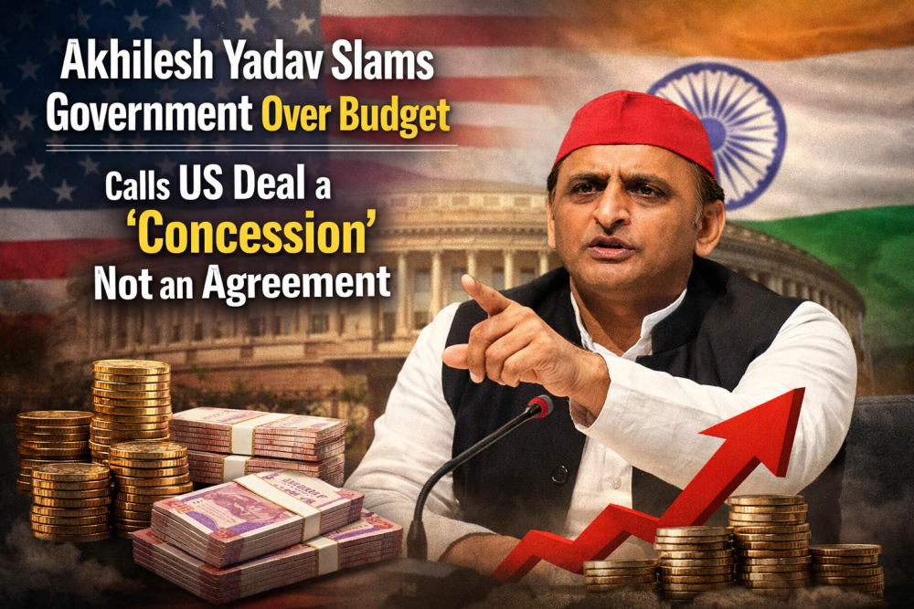 बजट पर चर्चा के दौरान अखिलेश यादव का सरकार पर हमला