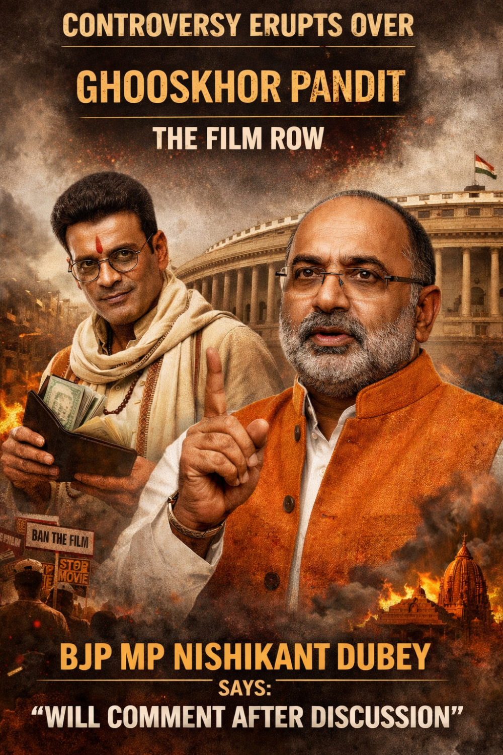 फिल्म ‘घूसखोर पंडित’ को लेकर बढ़ा विवाद, आईटी समिति अध्यक्ष निशिकांत दुबे बोले— विचार-विमर्श के बाद देंगे प्रतिक्रिया