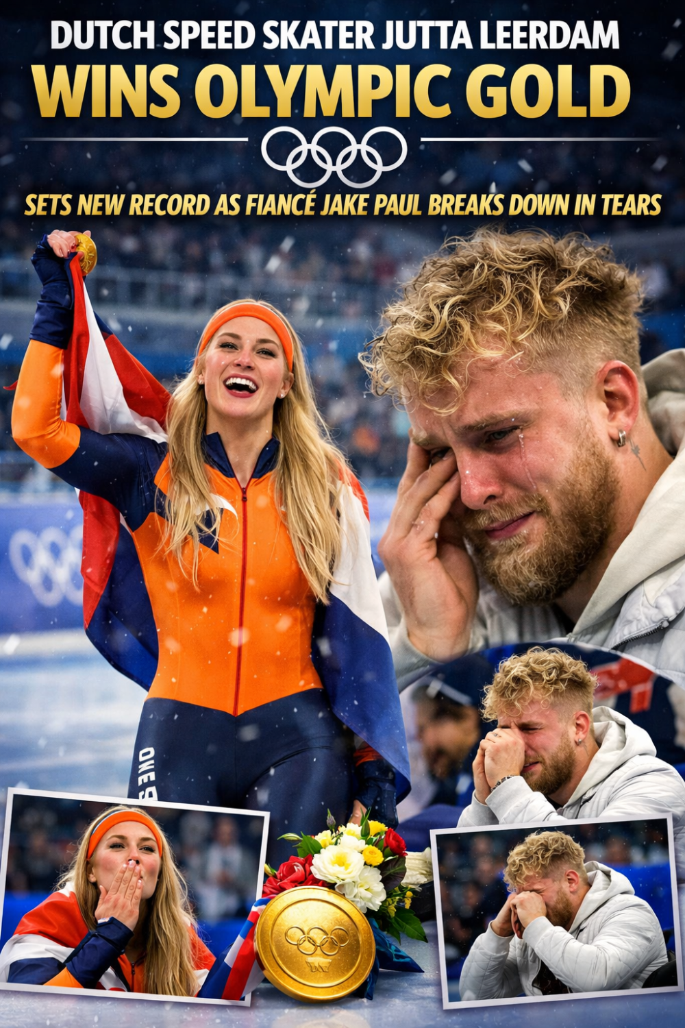 डच स्पीड स्केटर जूटा लीरडाम ने ओलंपिक में रचा इतिहास, स्वर्ण जीतते ही भावुक हुए मंगेतर जेक पॉल