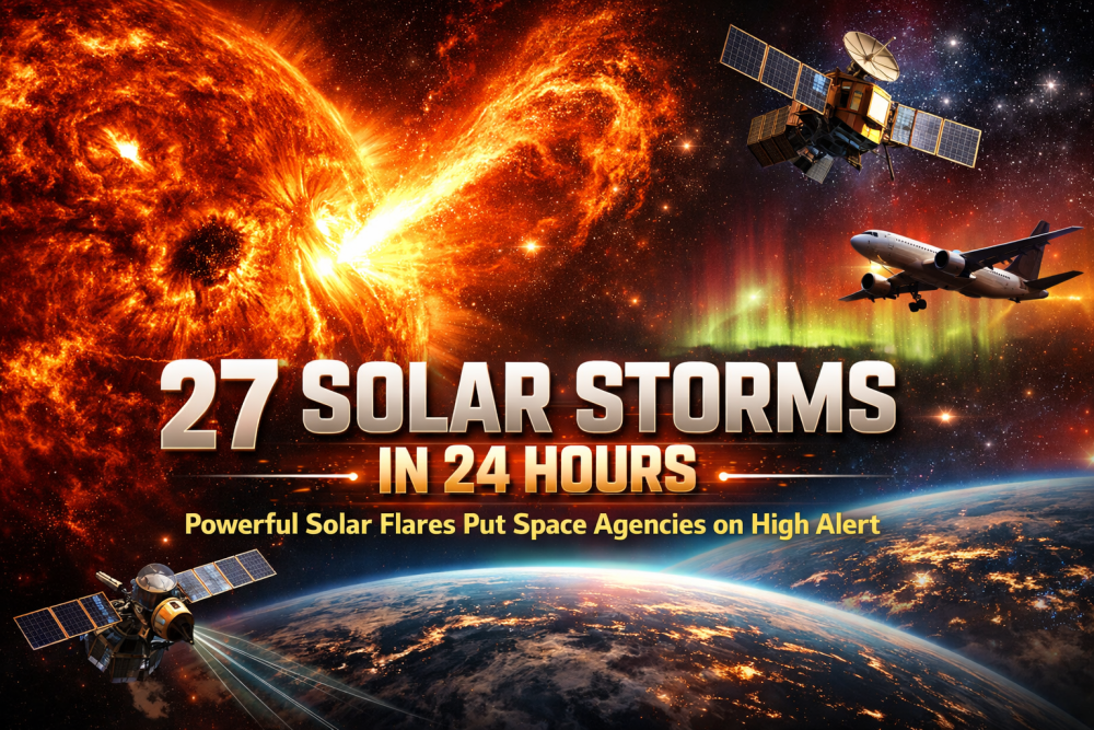 24 घंटे में 27 सौर तूफान: सूरज की उथल-पुथल से पृथ्वी पर कितना खतरा?