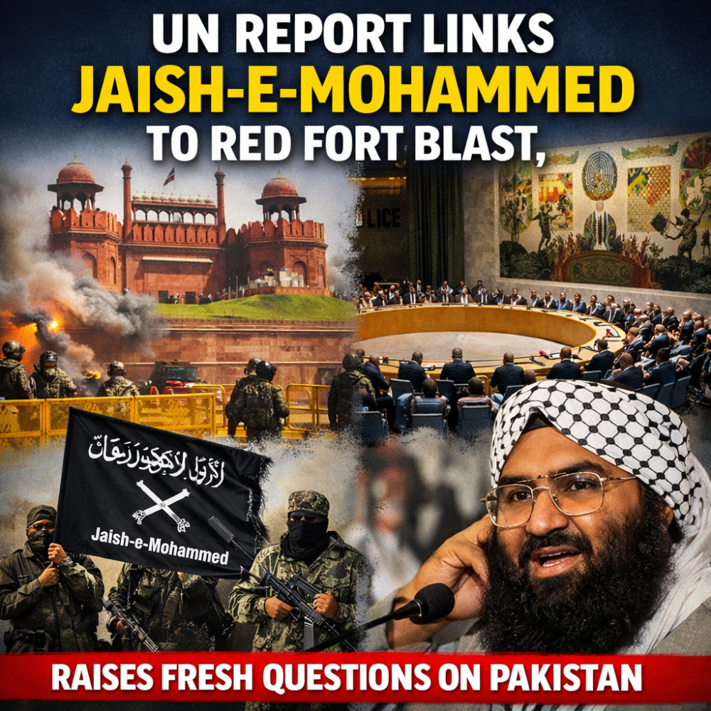 यूएन रिपोर्ट में बड़ा खुलासा: लाल किले हमले में जैश-ए-मोहम्मद का नाम, पाकिस्तान पर फिर उठे सवाल