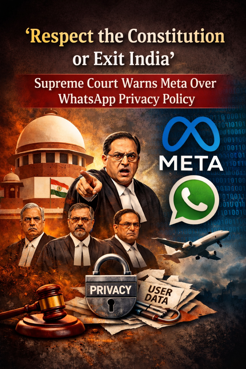 WhatsApp की प्राइवेसी पॉलिसी पर सुप्रीम कोर्ट का कड़ा रुख