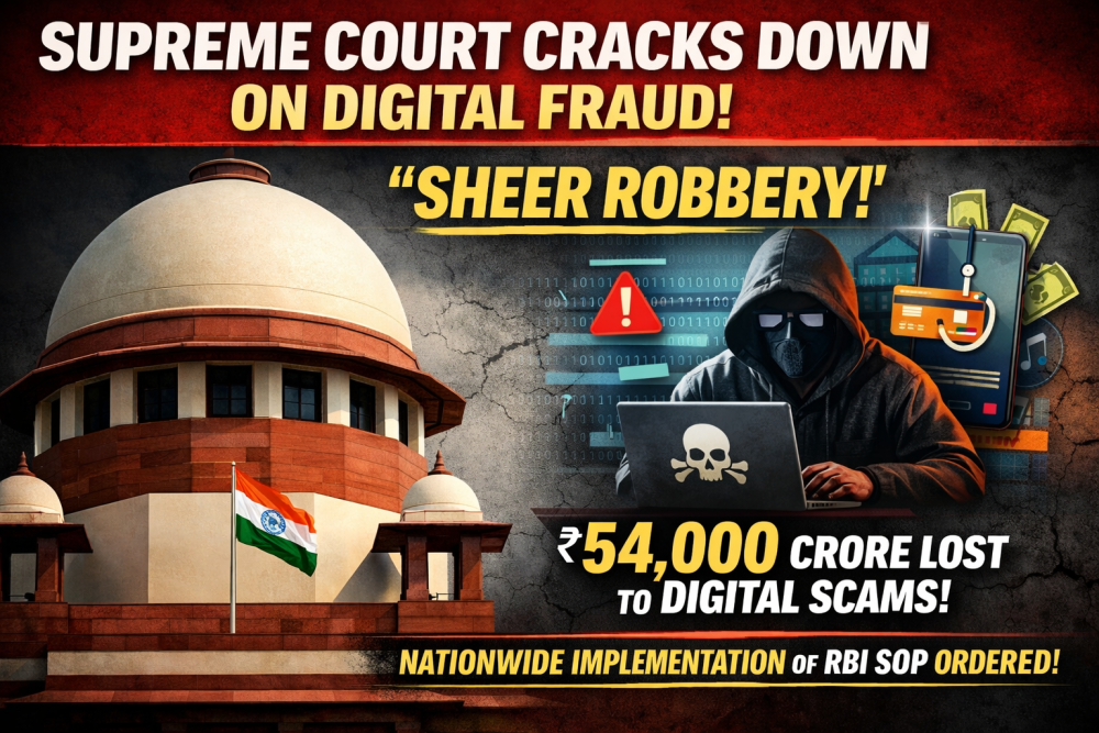 डिजिटल धोखाधड़ी पर सुप्रीम कोर्ट की सख्त टिप्पणी