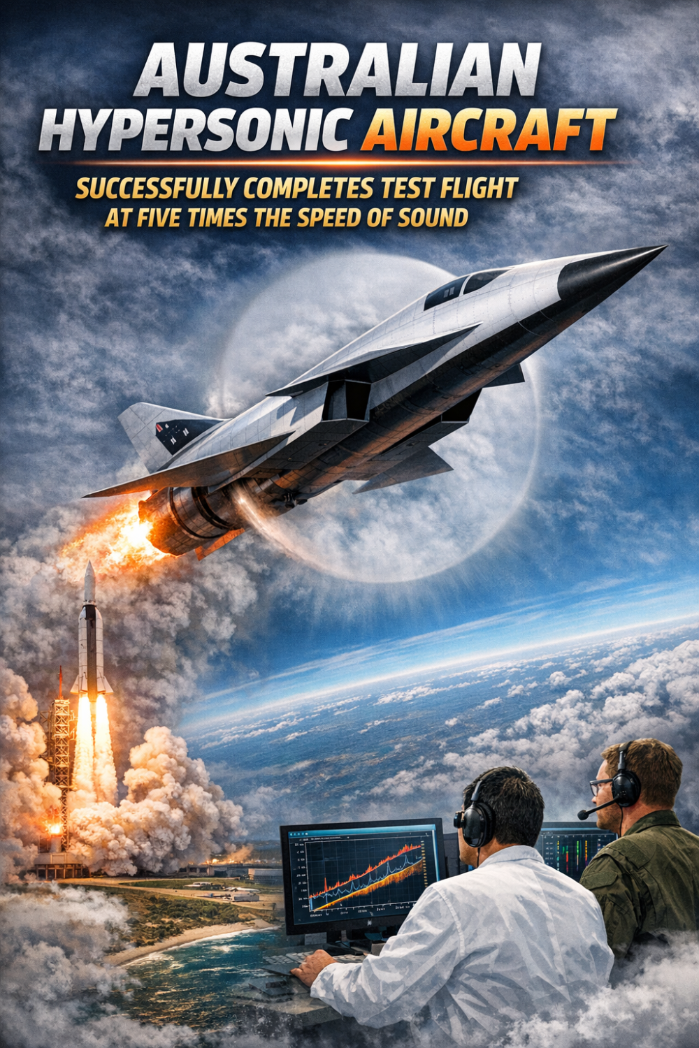 ऑस्ट्रेलियाई हाइपरसोनिक विमान ने भरी सफल परीक्षण उड़ान, ध्वनि की गति से पांच गुना तेज रफ्तार हासिल