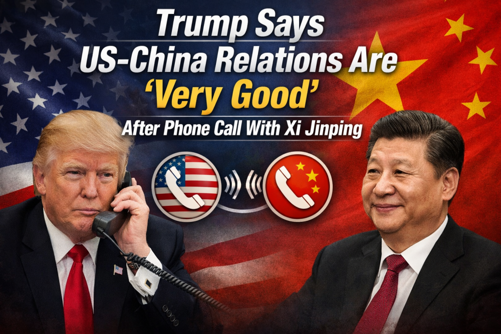अमेरिका-चीन संबंधों पर ट्रंप का सकारात्मक संकेत, शी जिनपिंग से फोन पर हुई लंबी बातचीत