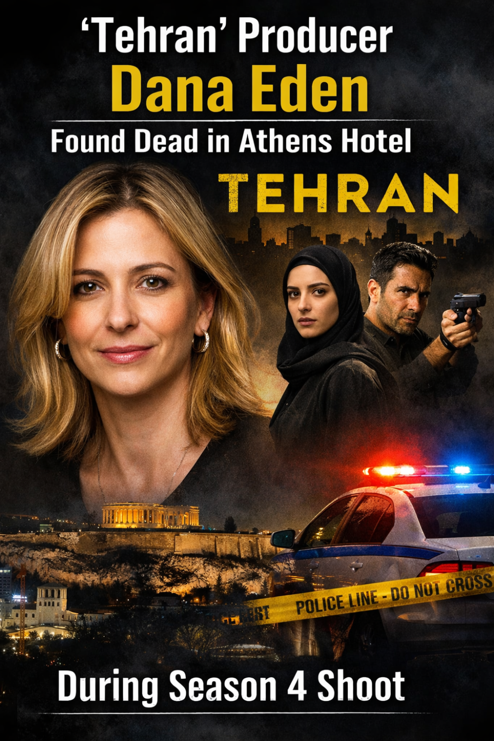 ‘तेहरान’ की निर्माता डाना ईडन का निधन, एथेंस के होटल में मिलीं मृत