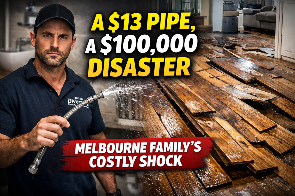 मामूली पाइप लीकेज से मेलबर्न के घर में हुआ एक लाख डॉलर से अधिक का नुकसान