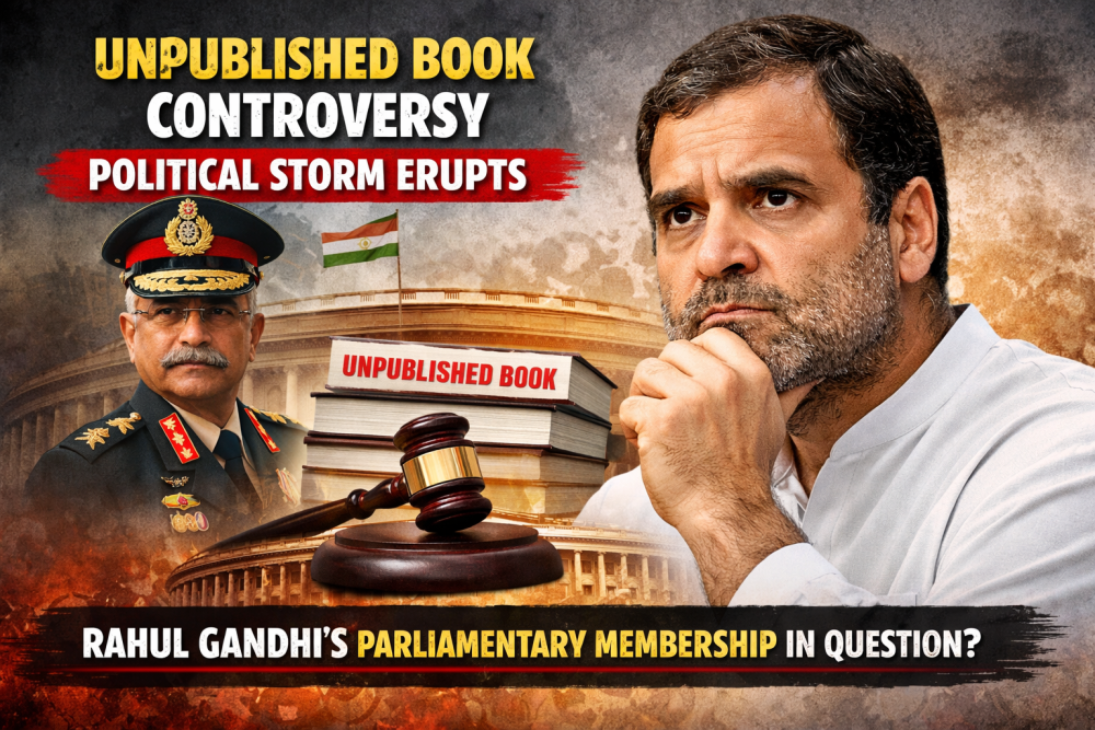 एमएम नरवणे की किताब को लेकर सियासी घमासान, राहुल गांधी की सदस्यता पर उठे सवाल