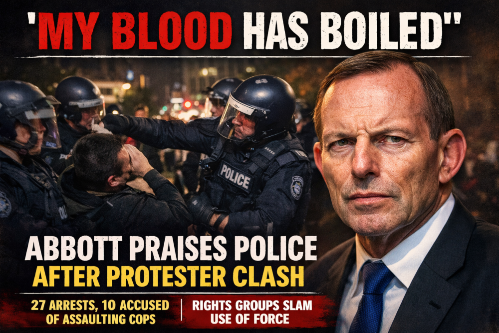 प्रदर्शनकारियों पर पुलिस की कार्रवाई को लेकर सियासी घमासान, टोनी एबॉट के बयान से बढ़ा विवाद