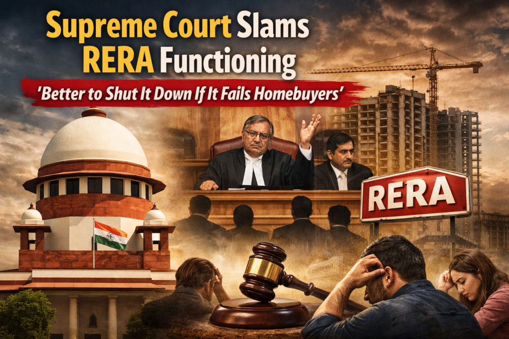 Supreme Court of India ने रेरा की कार्यप्रणाली पर जताई नाराजगी, कहा– “जरूरत हो तो बंद कर दें”