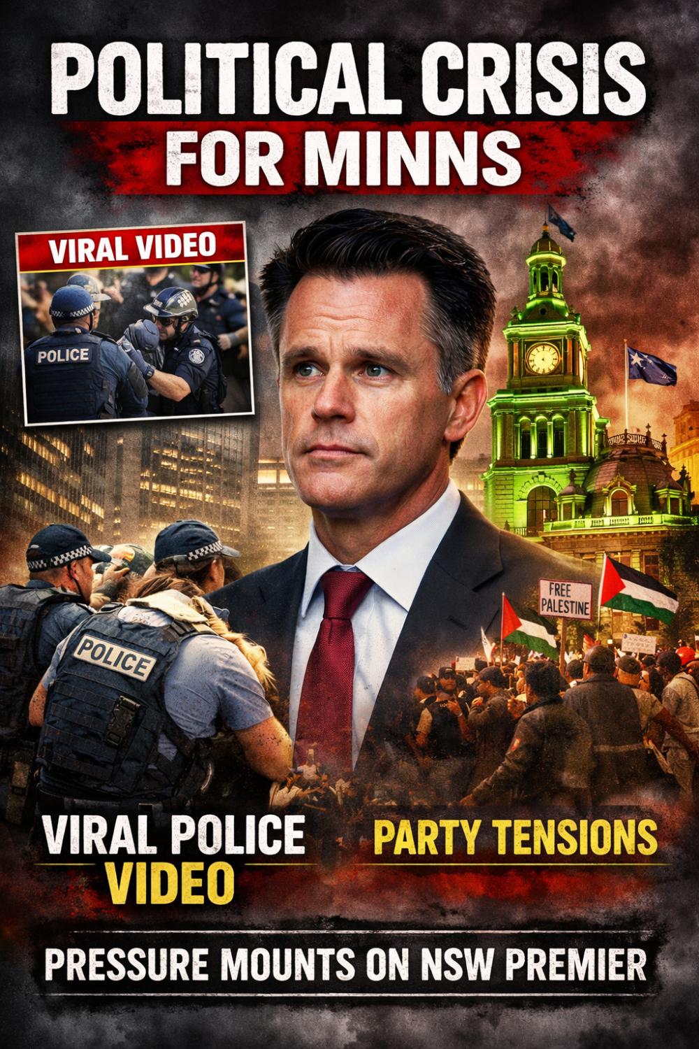 टाउन हॉल विरोध प्रदर्शन के बाद प्रीमियर क्रिस मिन्स पर बढ़ा दबाव, वायरल वीडियो बना नया राजनीतिक सिरदर्द