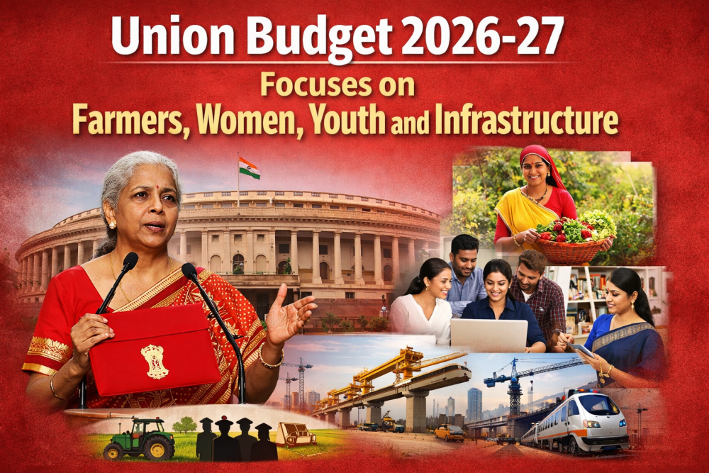 बजट 2026-27: किसानों, युवाओं, महिलाओं और इन्फ्रास्ट्रक्चर पर सरकार का बड़ा फोकस