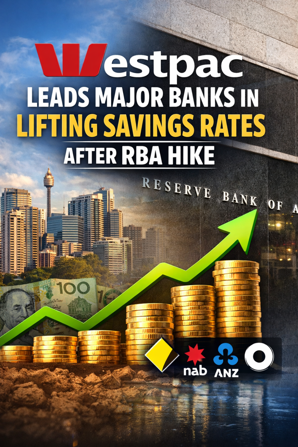 वेस्टपैक ने बचत खातों पर बढ़ाई ब्याज दर, अन्य बैंकों ने भी किया अनुसरण