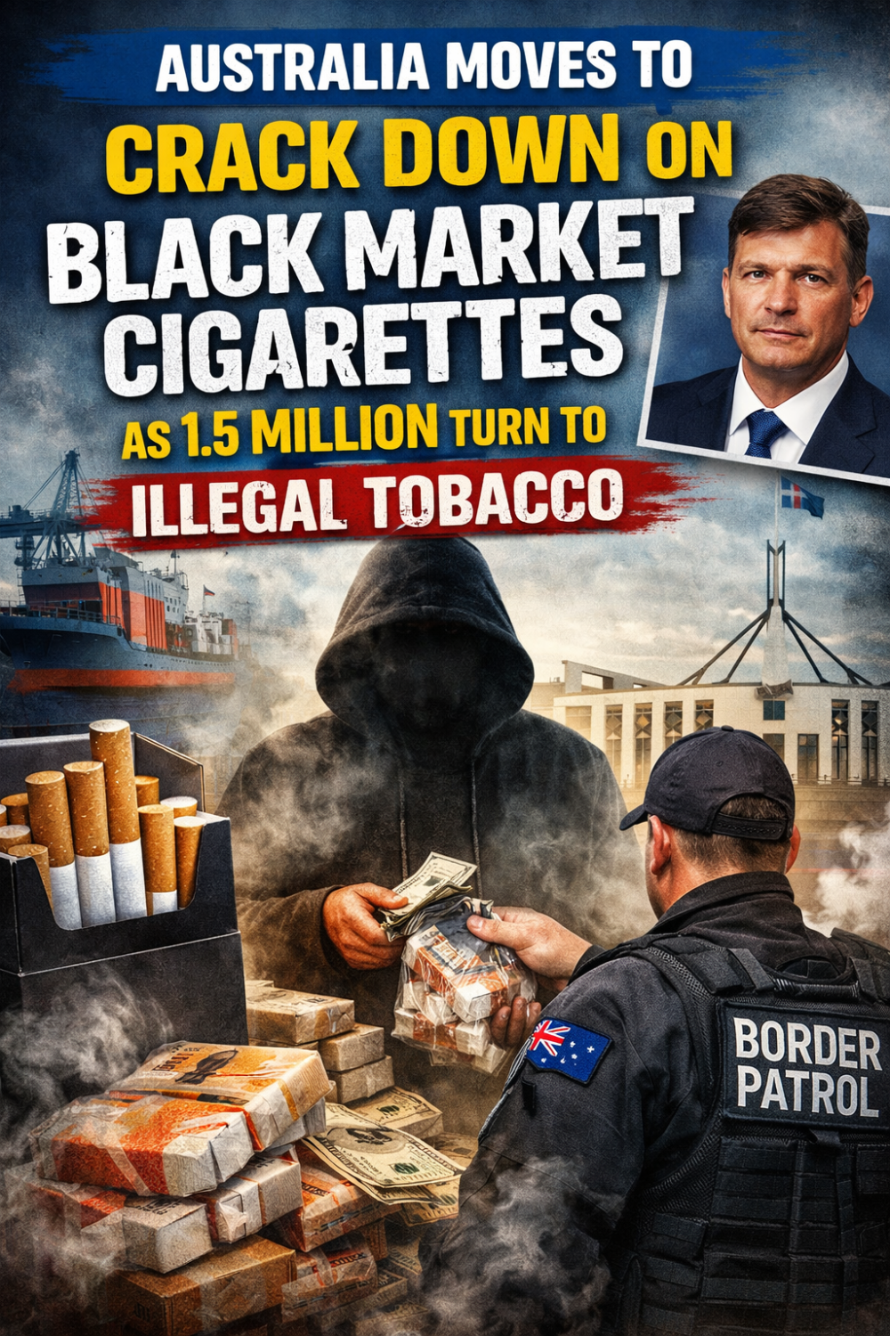 ऑस्ट्रेलिया में अवैध सिगरेट कारोबार पर सख्ती की तैयारी, 15 लाख लोग खरीद रहे ब्लैक मार्केट से तंबाकू