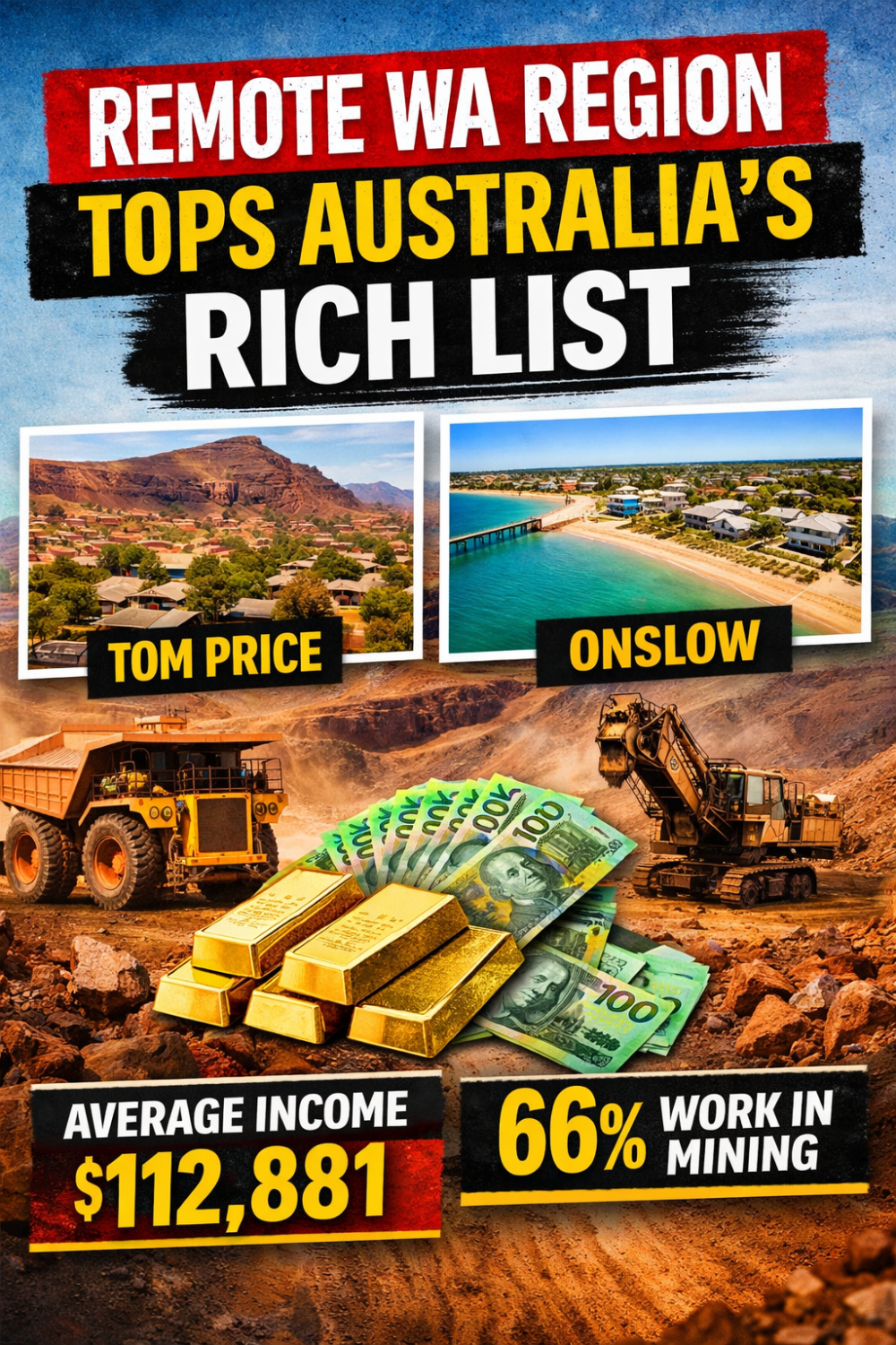 ऑस्ट्रेलिया का सबसे अमीर इलाका: बड़े शहरों को पीछे छोड़ पिलबारा का छोटा माइनिंग क्षेत्र शीर्ष पर