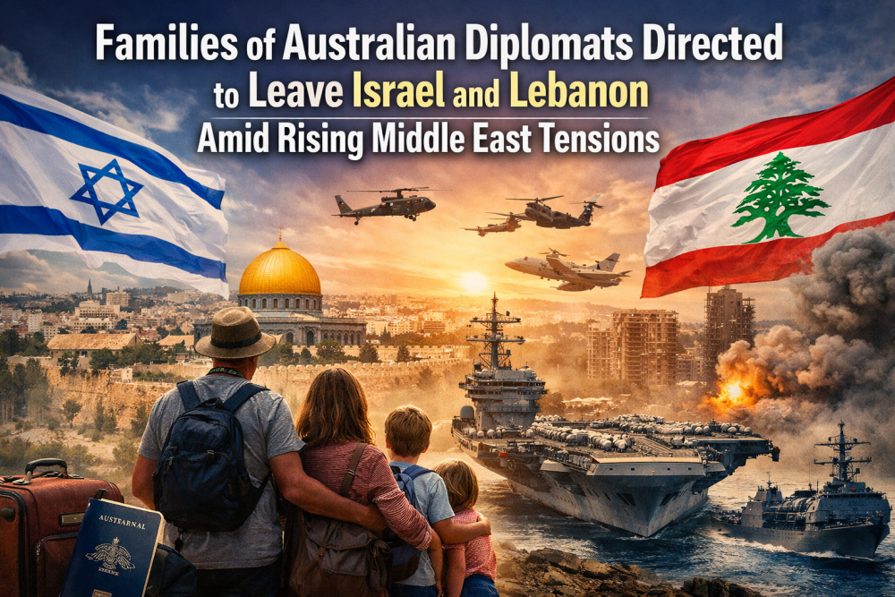 ऑस्ट्रेलियाई राजनयिकों के परिवारों को इज़राइल और लेबनान छोड़ने का निर्देश