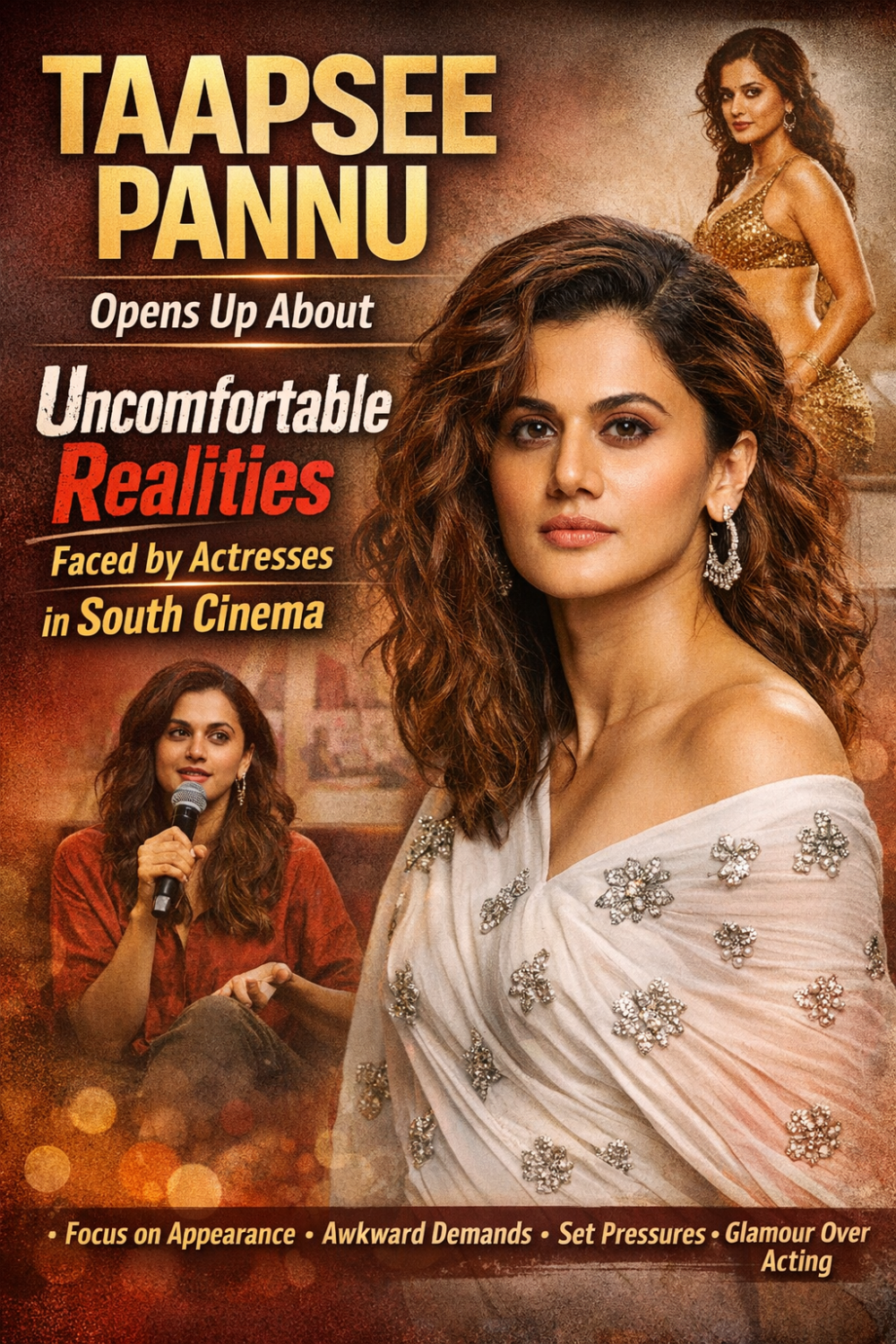 Taapsee Pannu ने साउथ सिनेमा की असहज सच्चाइयों पर तोड़ी चुप्पी