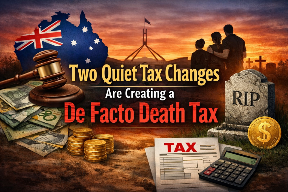दो चुपचाप किए गए कर बदलावों से ‘डेथ टैक्स’ जैसी स्थिति, ऑस्ट्रेलिया में चिंता