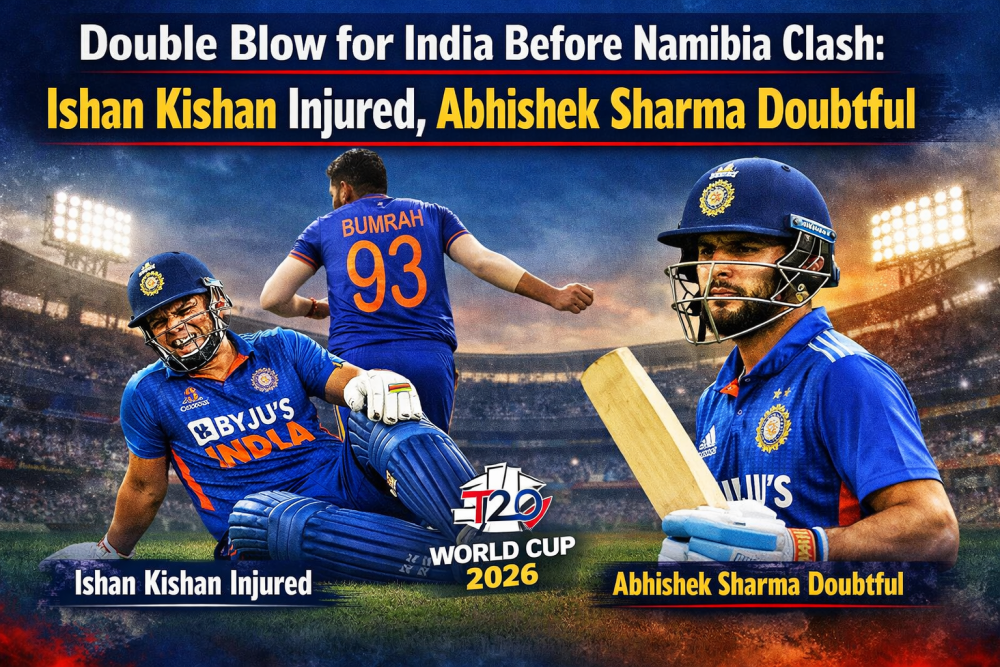 मैच से पहले टीम इंडिया को डबल टेंशन: ईशान किशन चोटिल, अभिषेक शर्मा पर संशय बरकरार
