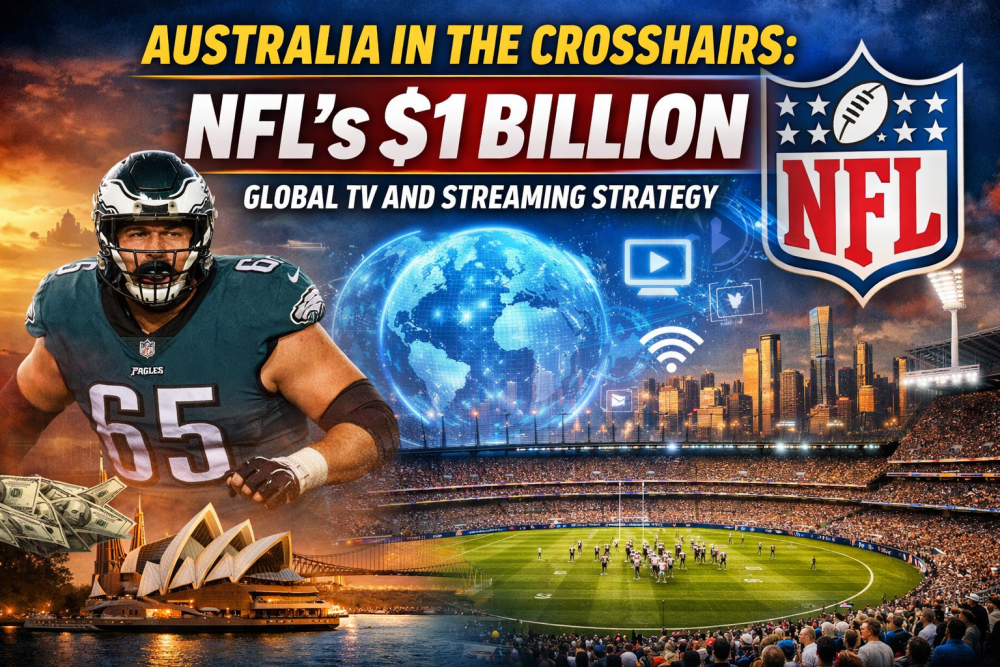 ऑस्ट्रेलिया पर टिकी निगाहें: अमेरिकी फुटबॉल की 1 अरब अमेरिकी डॉलर की वैश्विक टीवी रणनीति