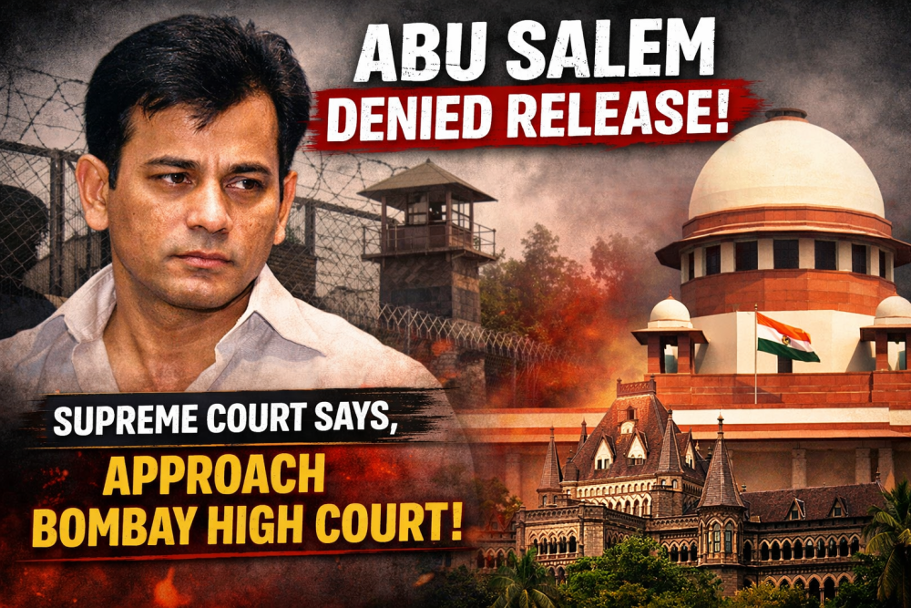 सजा पूरी होने के दावे पर अबू सलेम को सुप्रीम कोर्ट से राहत नहीं, बॉम्बे हाई कोर्ट जाने को कहा