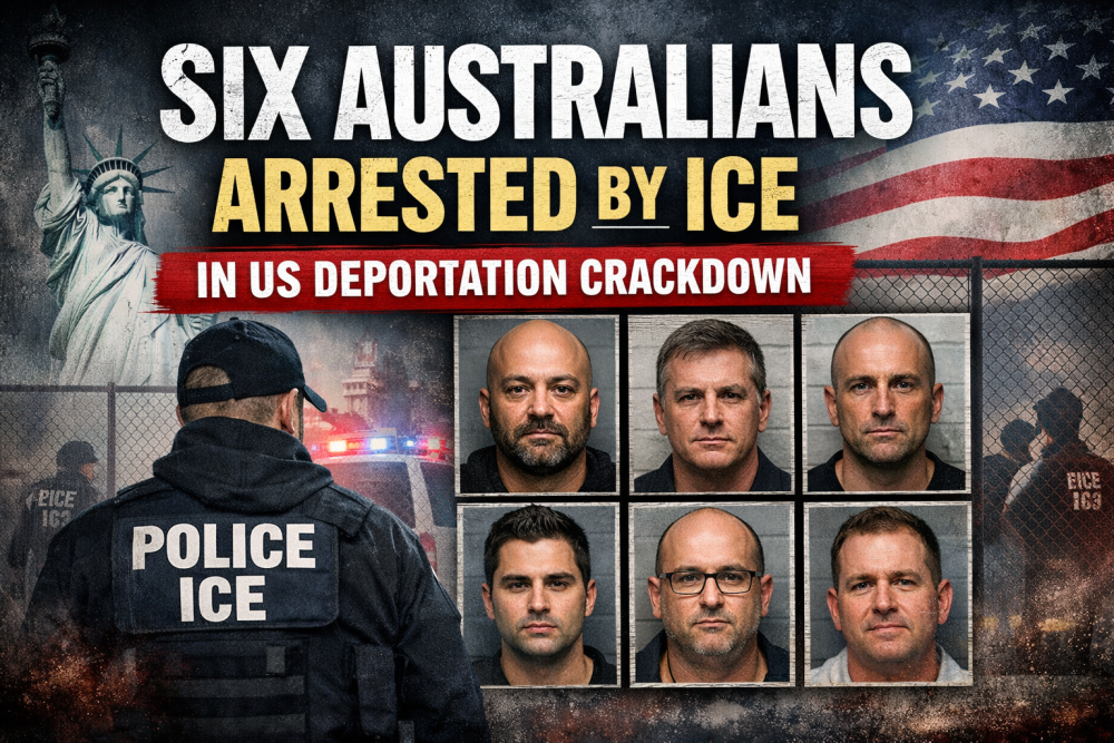 अमेरिका में छह ऑस्ट्रेलियाई नागरिक गिरफ्तार