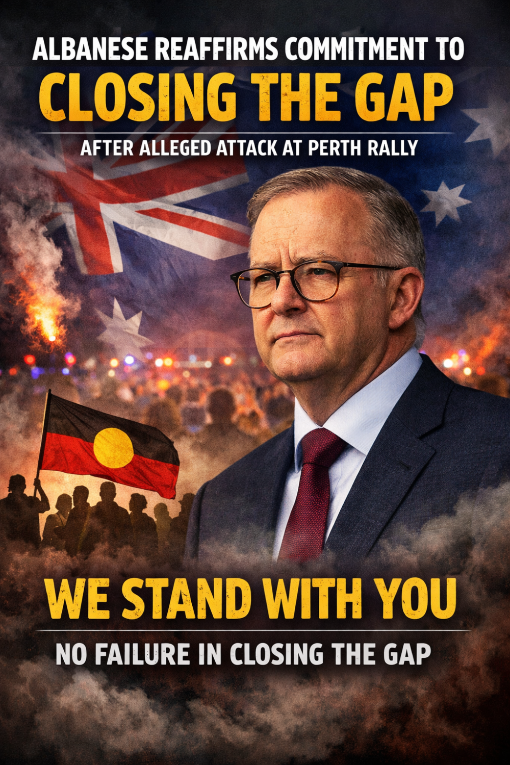 पर्थ रैली पर कथित  हमले के बाद प्रधानमंत्री अल्बनीज़ का संदेश – “आदिवासी समुदाय के साथ खड़े हैं”