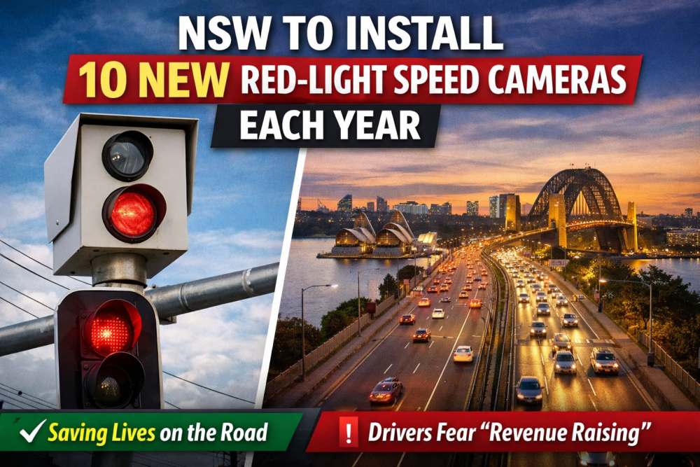 न्यू साउथ वेल्स में हर साल 10 नए रेड-लाइट स्पीड कैमरे लगाए जाएंगे, सरकार ने फैसले का किया बचाव