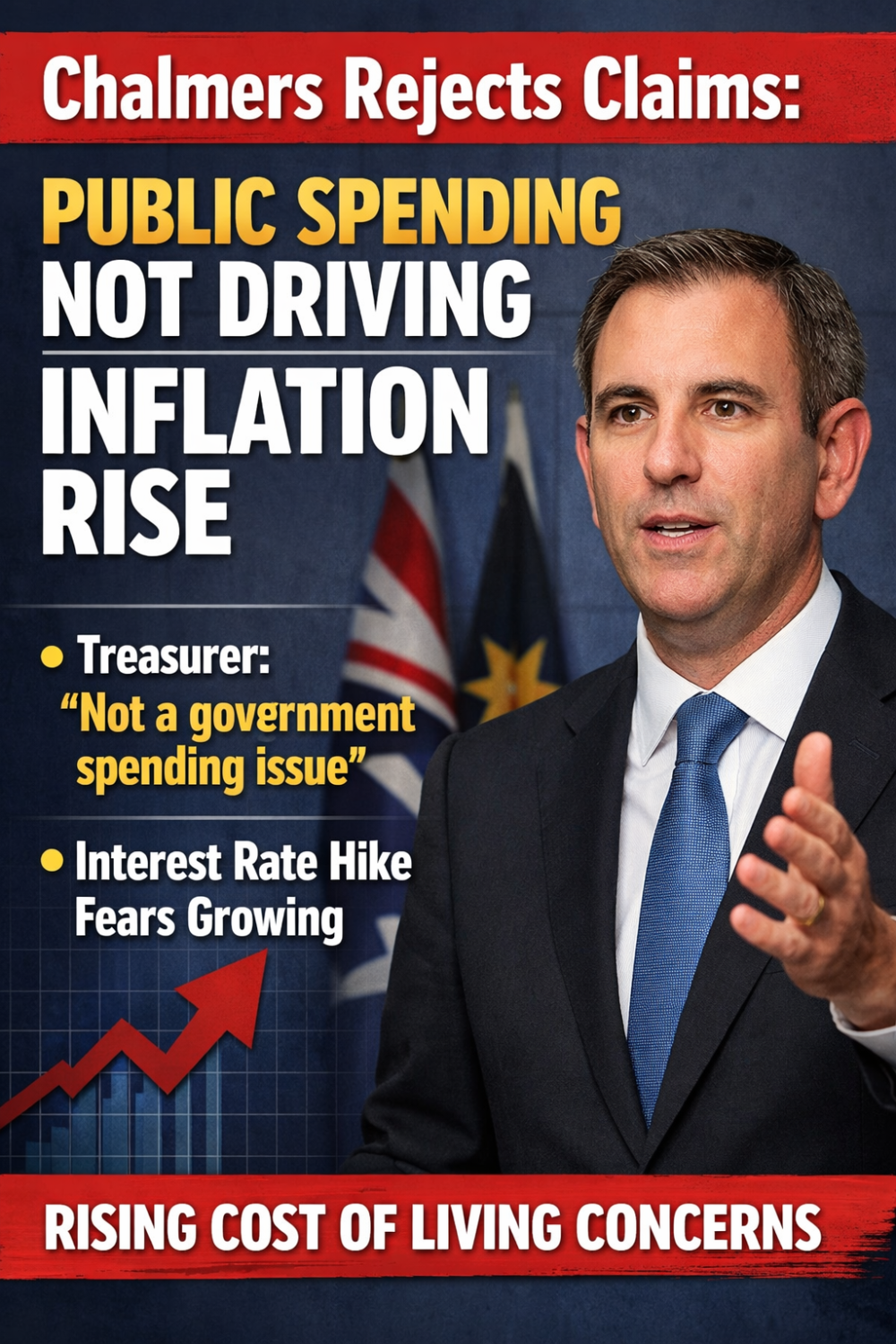 महंगाई बढ़ने के लिए सार्वजनिक खर्च जिम्मेदार नहीं: ट्रेज़रर जिम चाल्मर्स