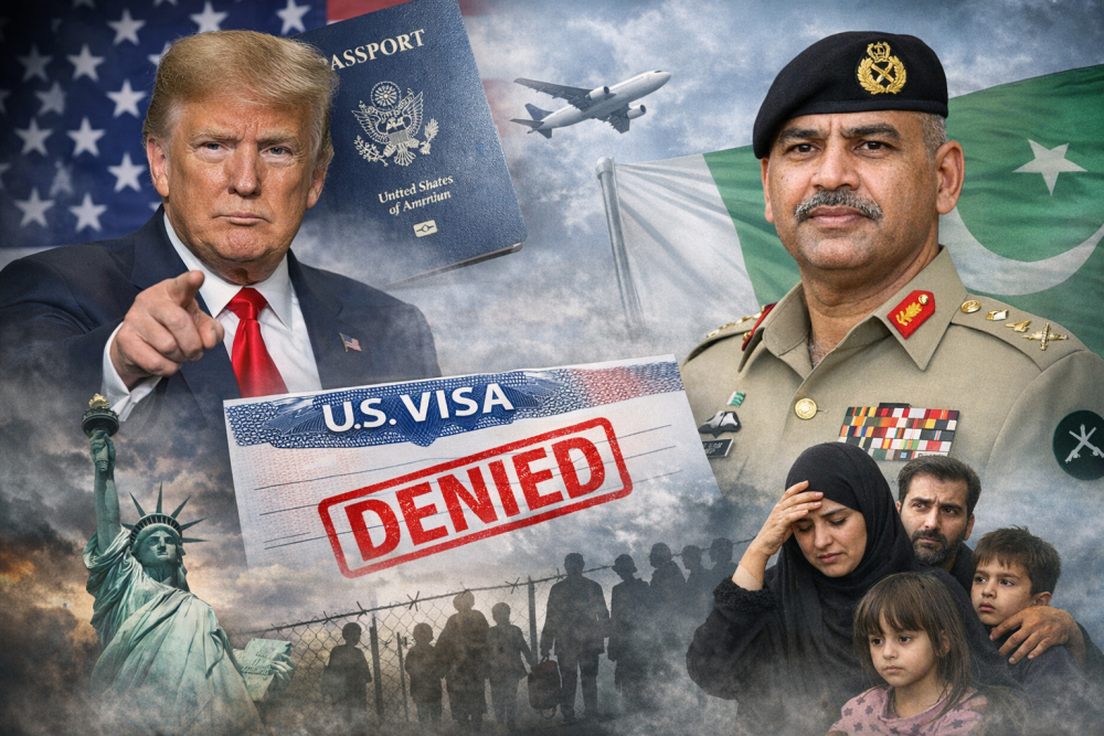 मुनीर की तारीफ, लेकिन पाकिस्तानियों पर सख्ती: ट्रंप की नीति ने उठाए सवाल