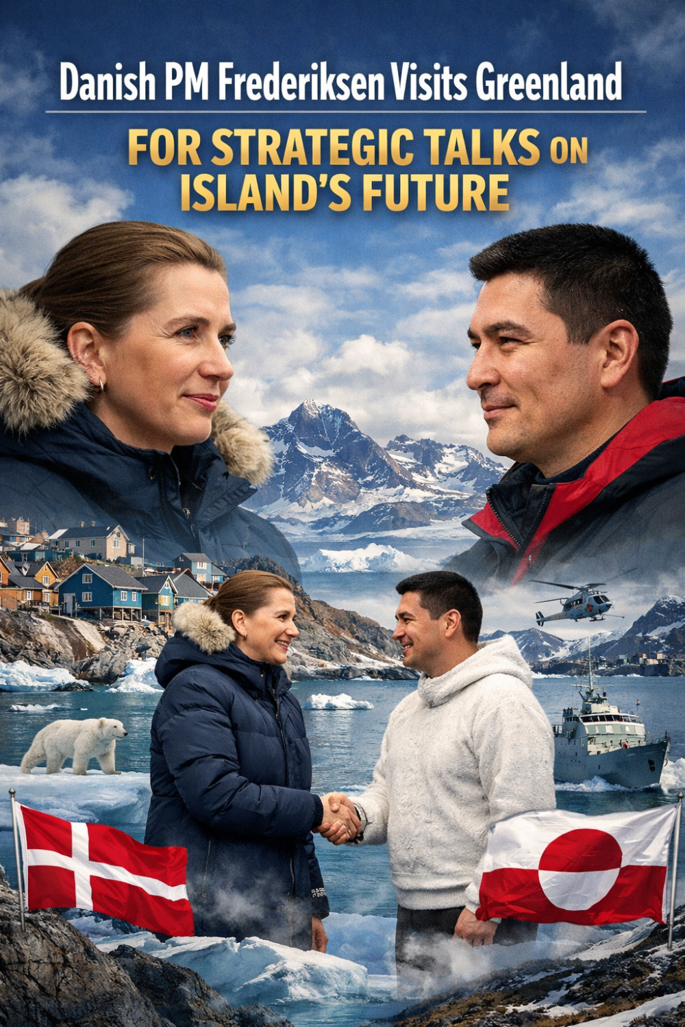 डेनमार्क की प्रधानमंत्री मेटे फ्रेडरिक्सन ग्रीनलैंड पहुंचीं, द्वीप के भविष्य को लेकर शीर्ष स्तर पर चर्चा