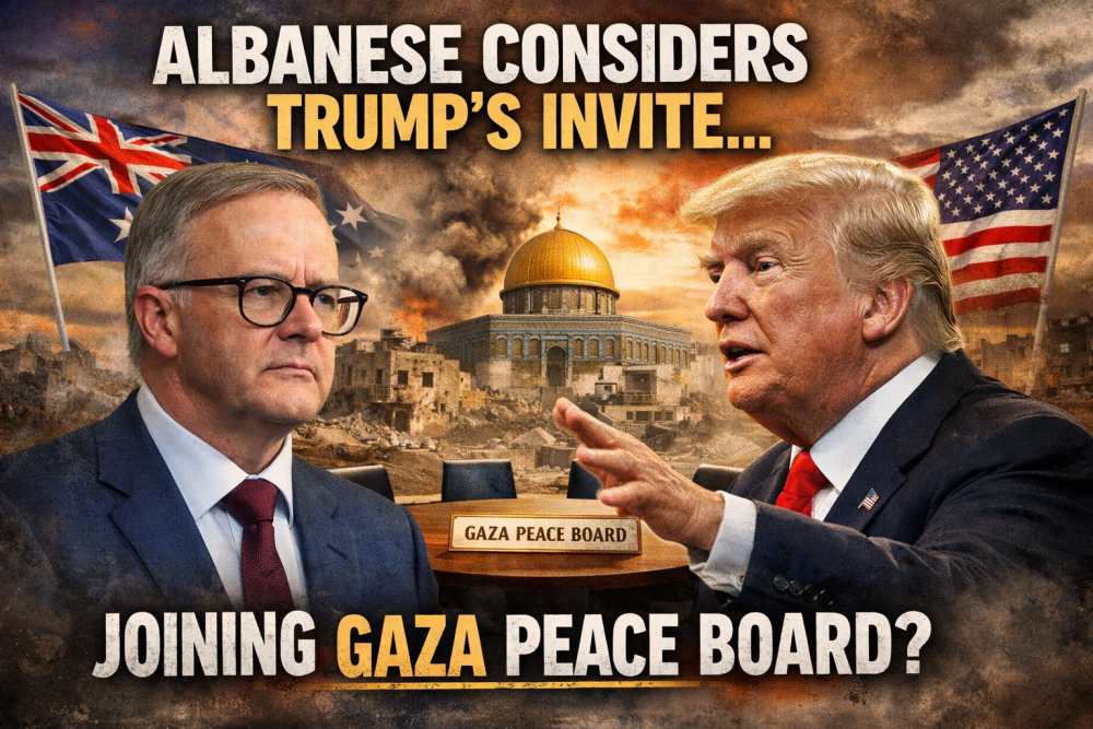 अल्बानीज़ ने कहा: ग़ाज़ा शांति बोर्ड में शामिल होने पर ‘सम्मानपूर्वक’ विचार करेगा ऑस्ट्रेलिया
