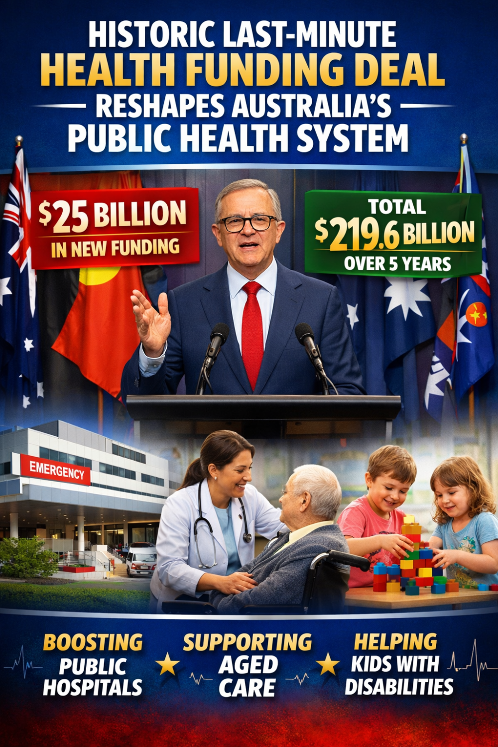 ऑस्ट्रेलिया की सार्वजनिक स्वास्थ्य व्यवस्था के लिए ऐतिहासिक समझौता, केंद्र–राज्यों में बनी सहमति