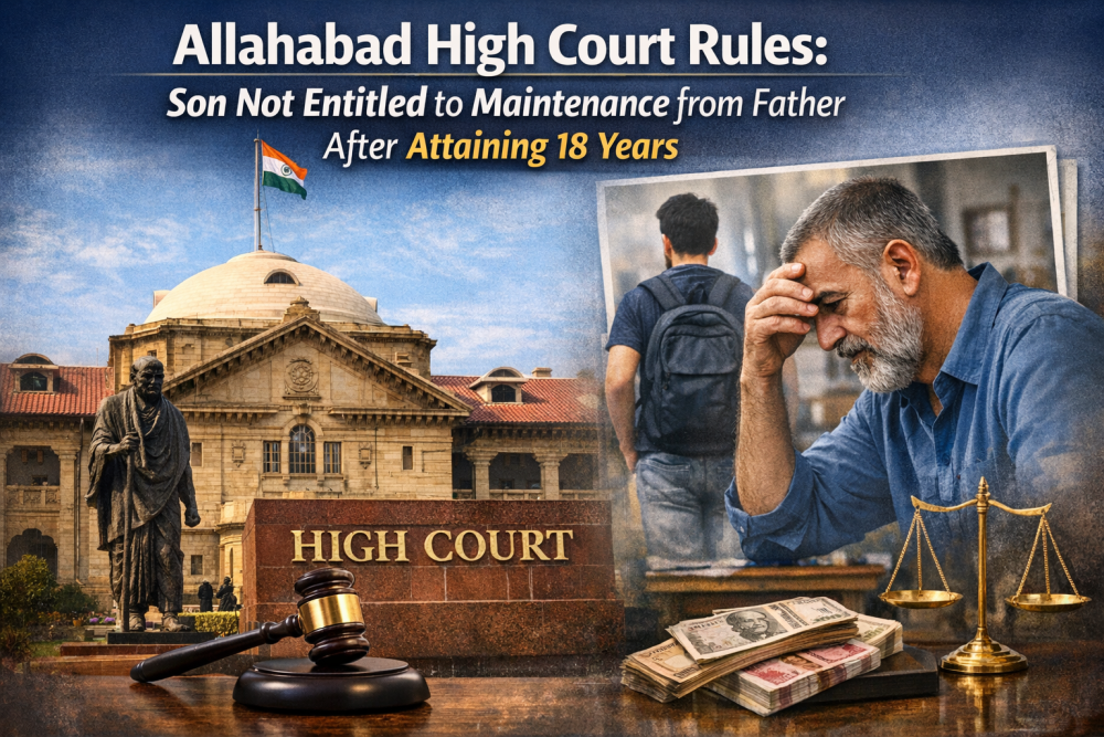 18 वर्ष की आयु पूरी होने पर बेटे का भरण-पोषण समाप्त, पत्नी को बढ़ी राशि मिलना उचित : इलाहाबाद हाईकोर्ट