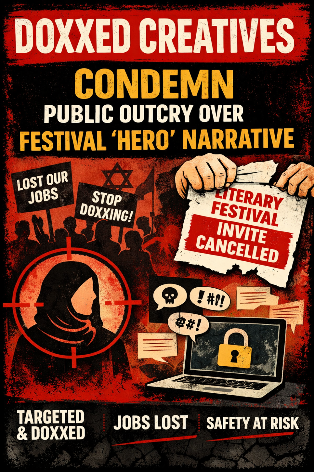 डॉक्सिंग का शिकार हुए रचनाकारों का आक्रोश: ‘हीरो’ बनाए जाने पर सवाल