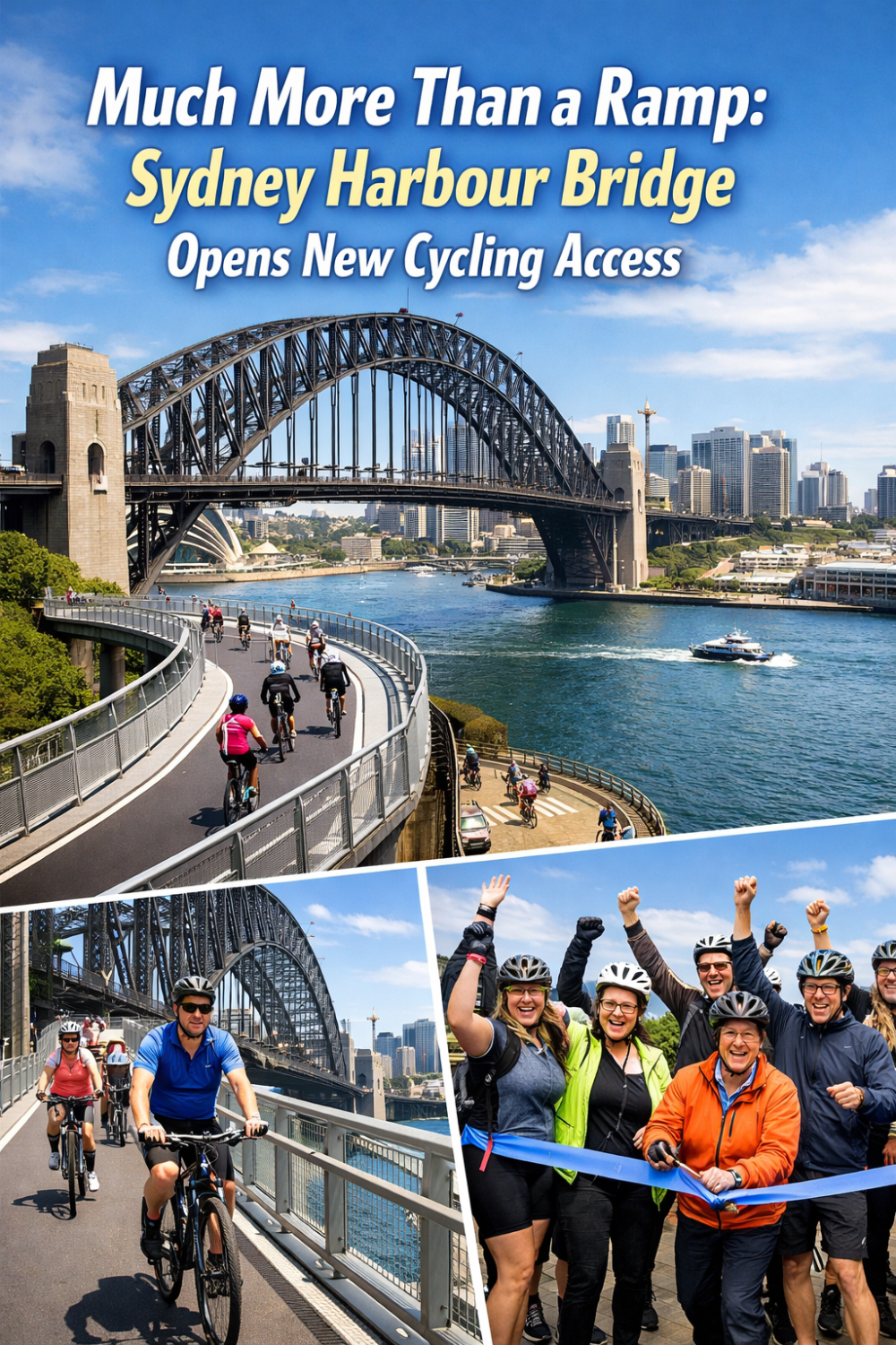 सिडनी हार्बर ब्रिज पर साइकिल चालकों को ऐतिहासिक राहत