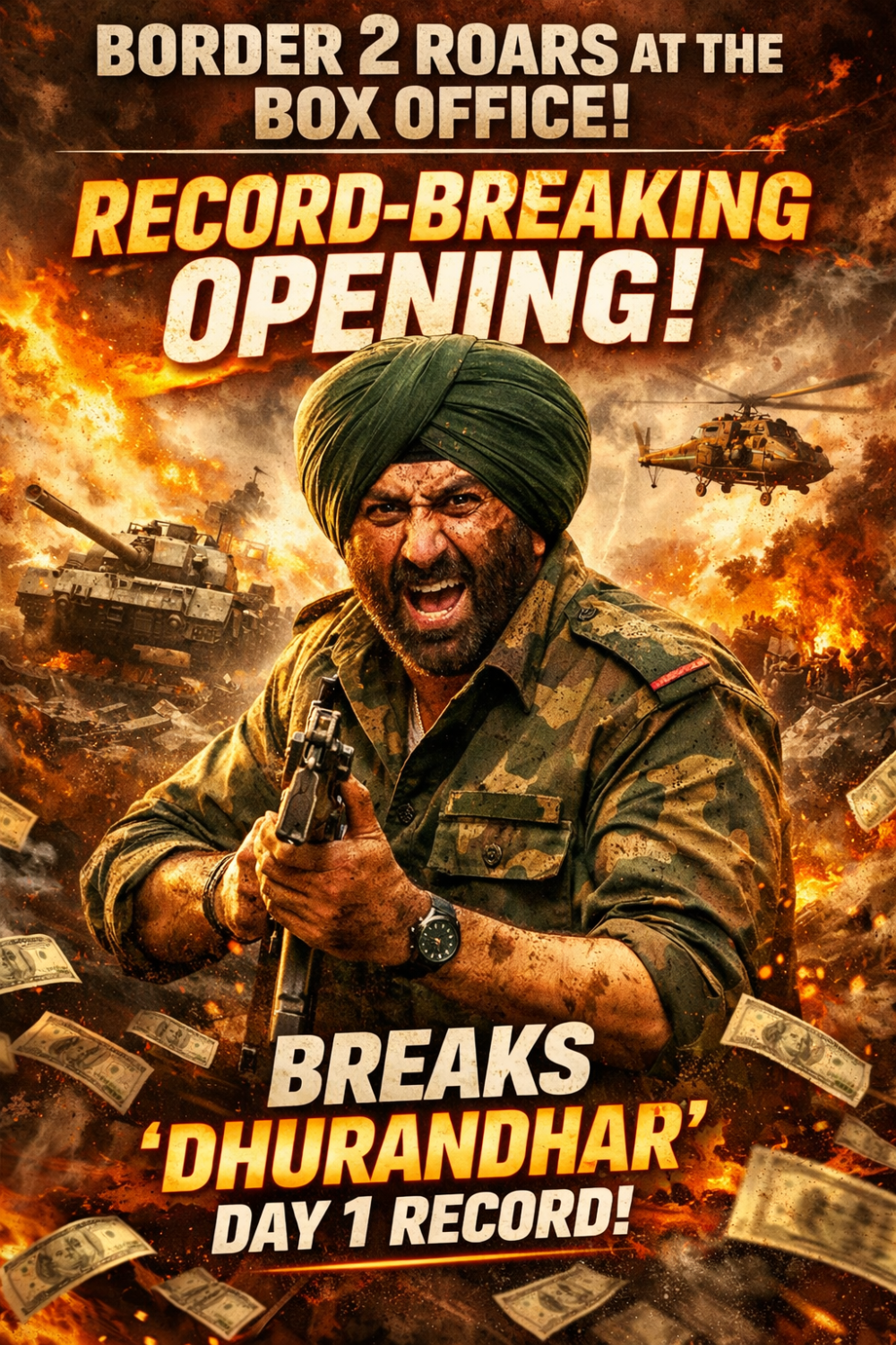 बॉक्स ऑफिस पर ‘बॉर्डर 2’ का धमाका, पहले ही दिन सनी देओल ने तोड़ा ‘धुरंधर’ का रिकॉर्ड