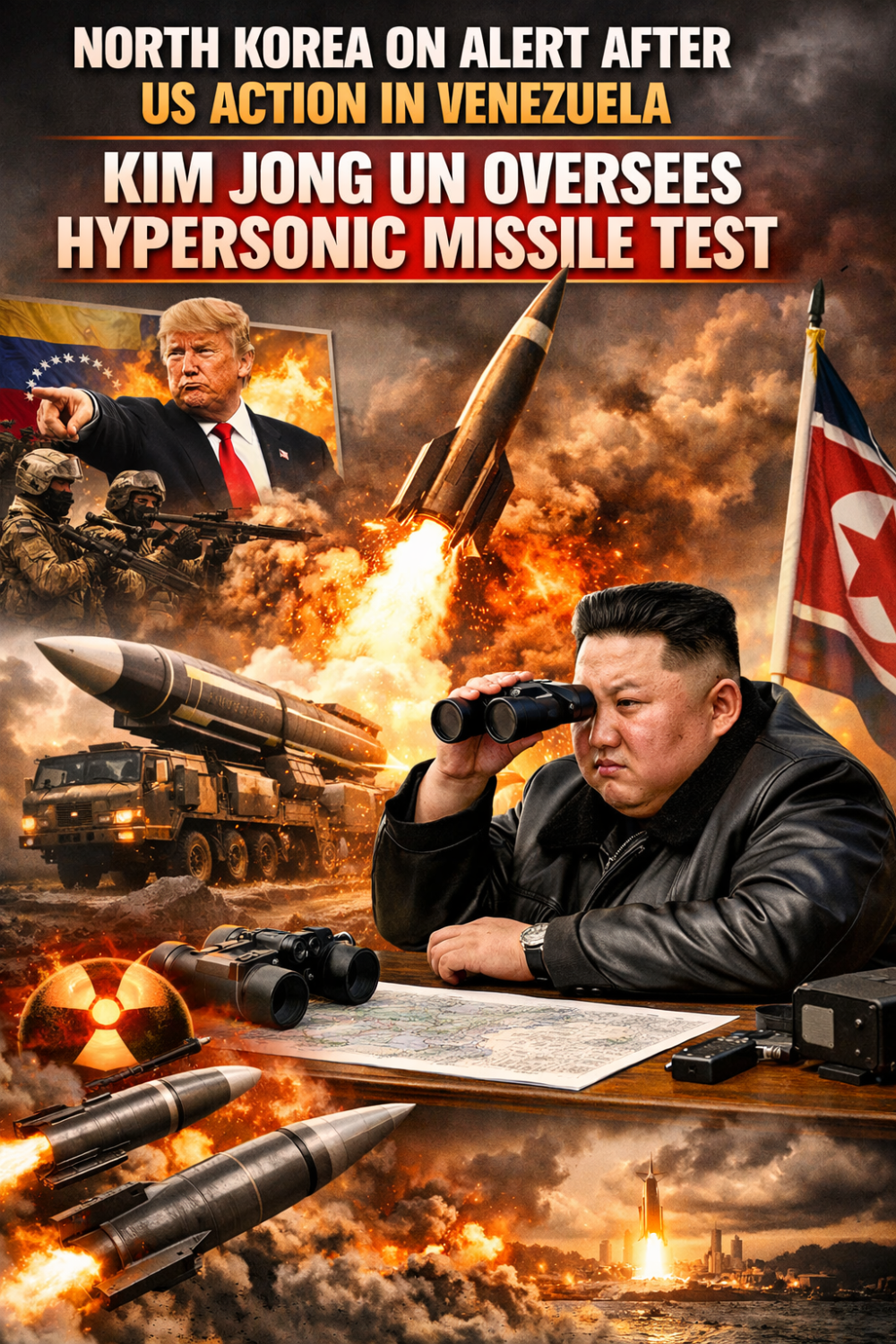 वेनेजुएला में अमेरिकी कार्रवाई के बाद सतर्क हुआ उत्तर कोरिया, किम जोंग उन ने किया हाइपरसोनिक मिसाइल परीक्षण का निरीक्षण